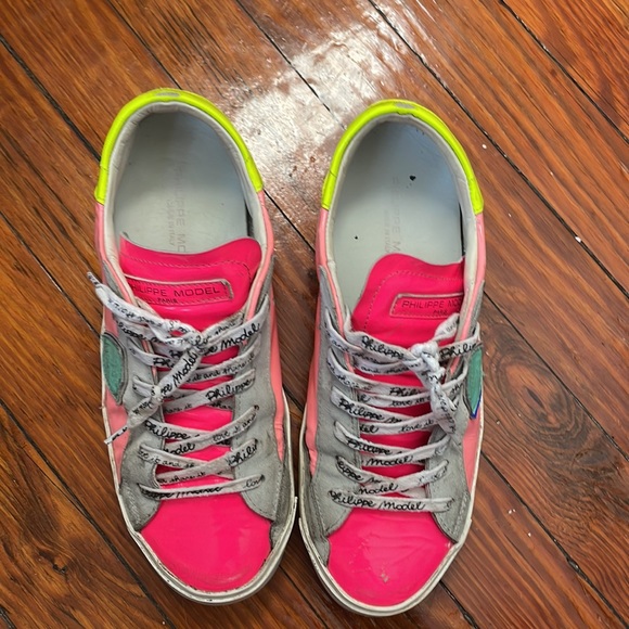 Philippe Model Paris Neon size 38 pop color sneaker tennis shoe - Picture 7 of 8